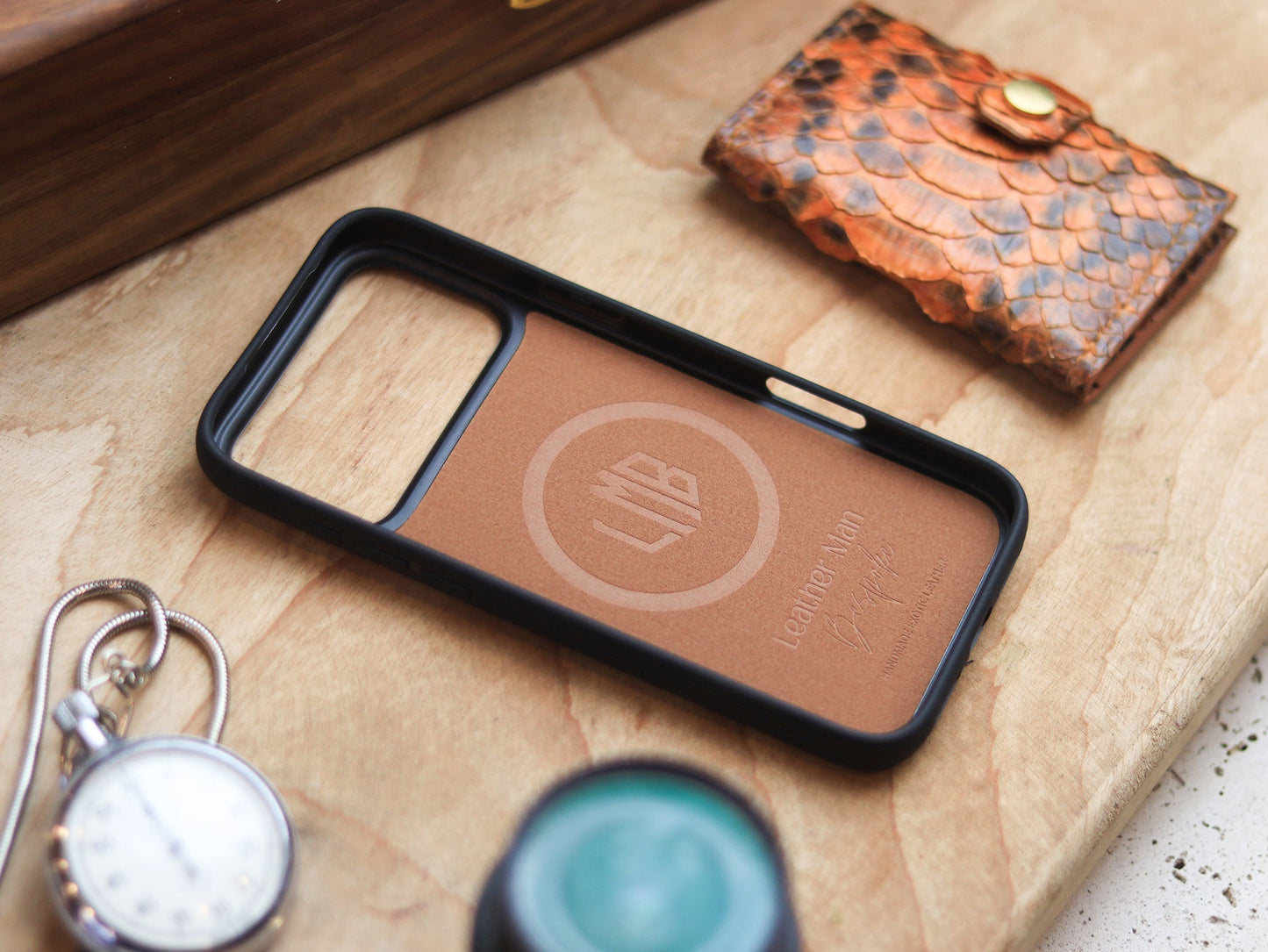 COPPER BROWN PYTHON SKIN MAGSAFE CASE