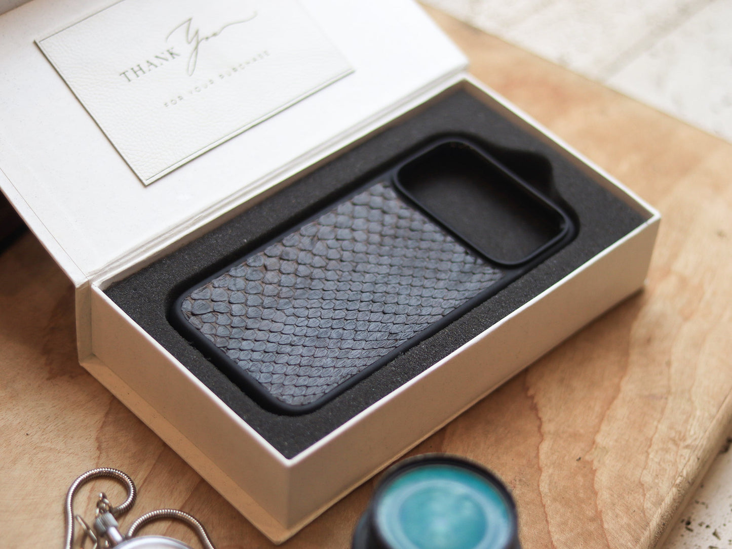 PECAN BROWN PYTHON SKIN MAGSAFE CASE