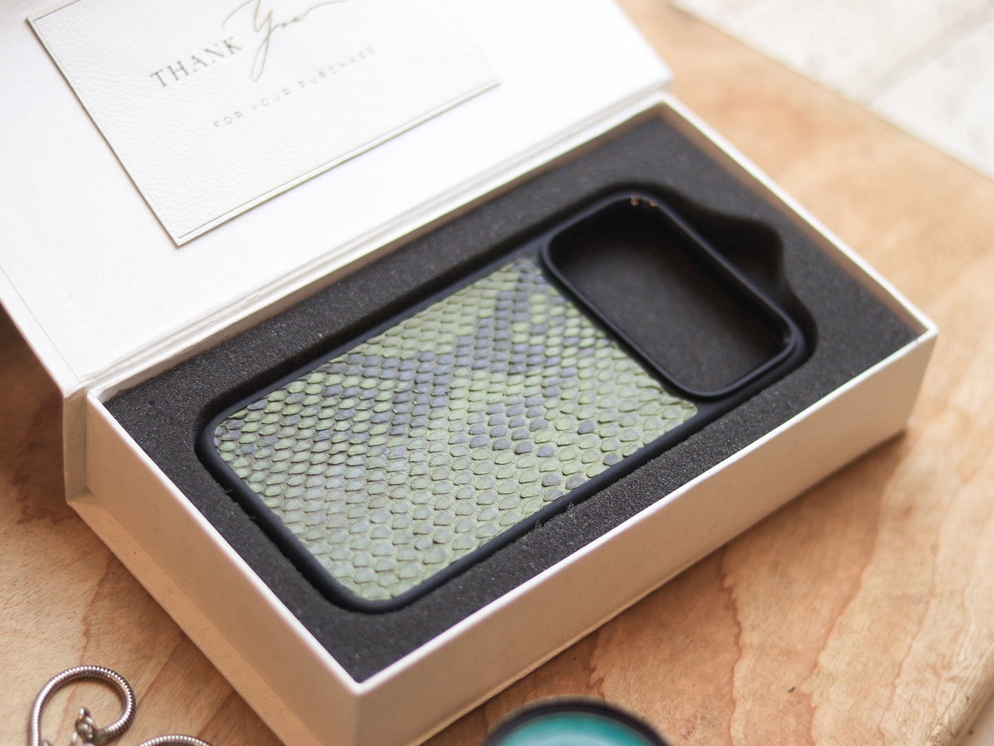 JUNIPER GREEN PYTHON SKIN MAGSAFE CASE