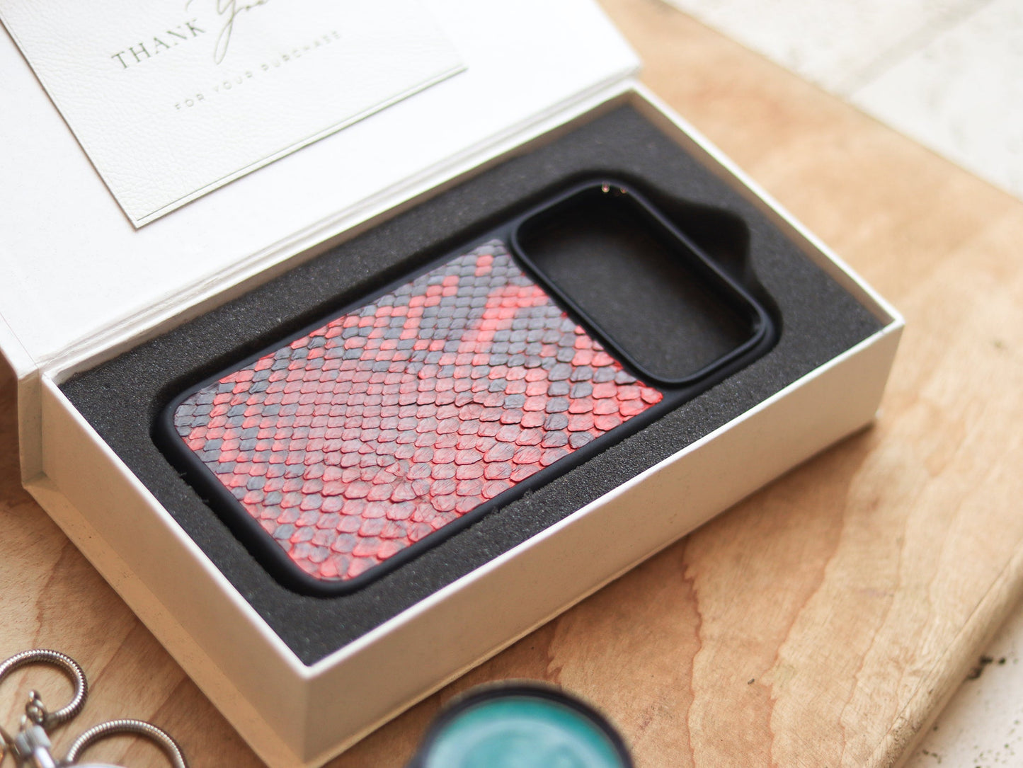 VENETIAN RED PYTHON SKIN MAGSAFE CASE