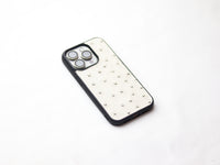 SERBING WHITE OSTRICH SKIN PHONE CASE (FOLLICLE)