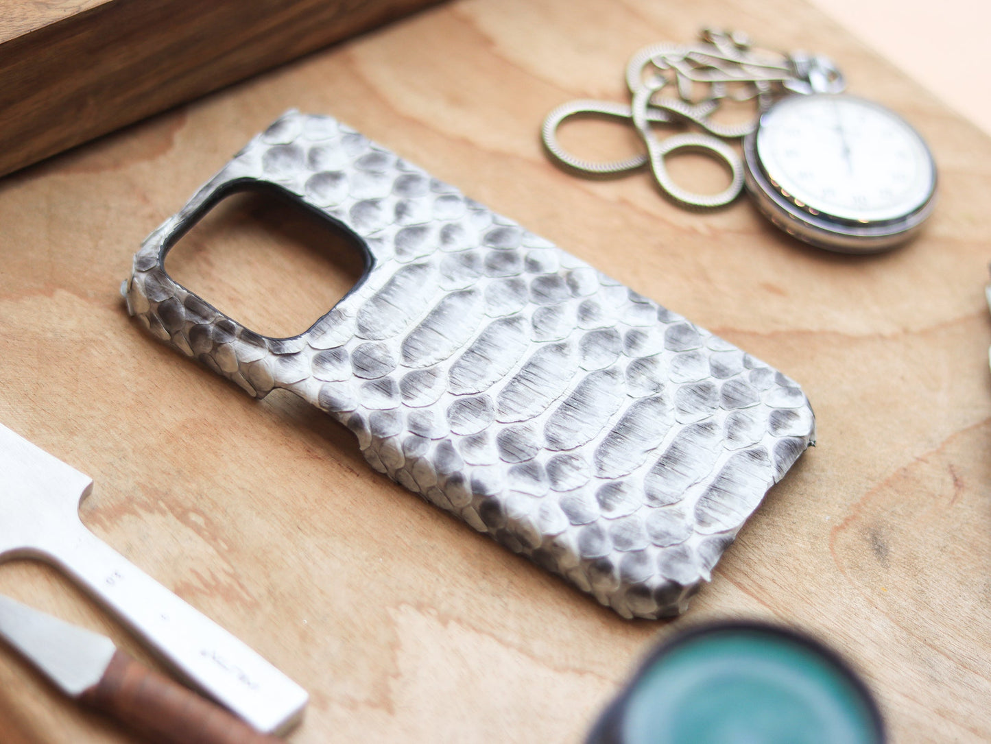 NATURAL PYTHON SKIN 360° MAGSAFE CASE
