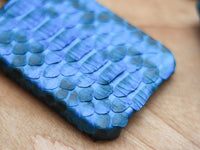 CERULEAN BLUE PYTHON SKIN 360° MAGSAFE CASE