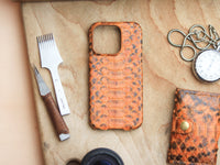 COPPER BROWN PYTHON SKIN 360° MAGSAFE CASE