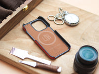 CLASSIC RED OSTRICH SKIN 360° MAGSAFE CASE