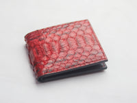 WYNTON - BIFOLD WALLET VENETIAN RED PYTHON SKIN