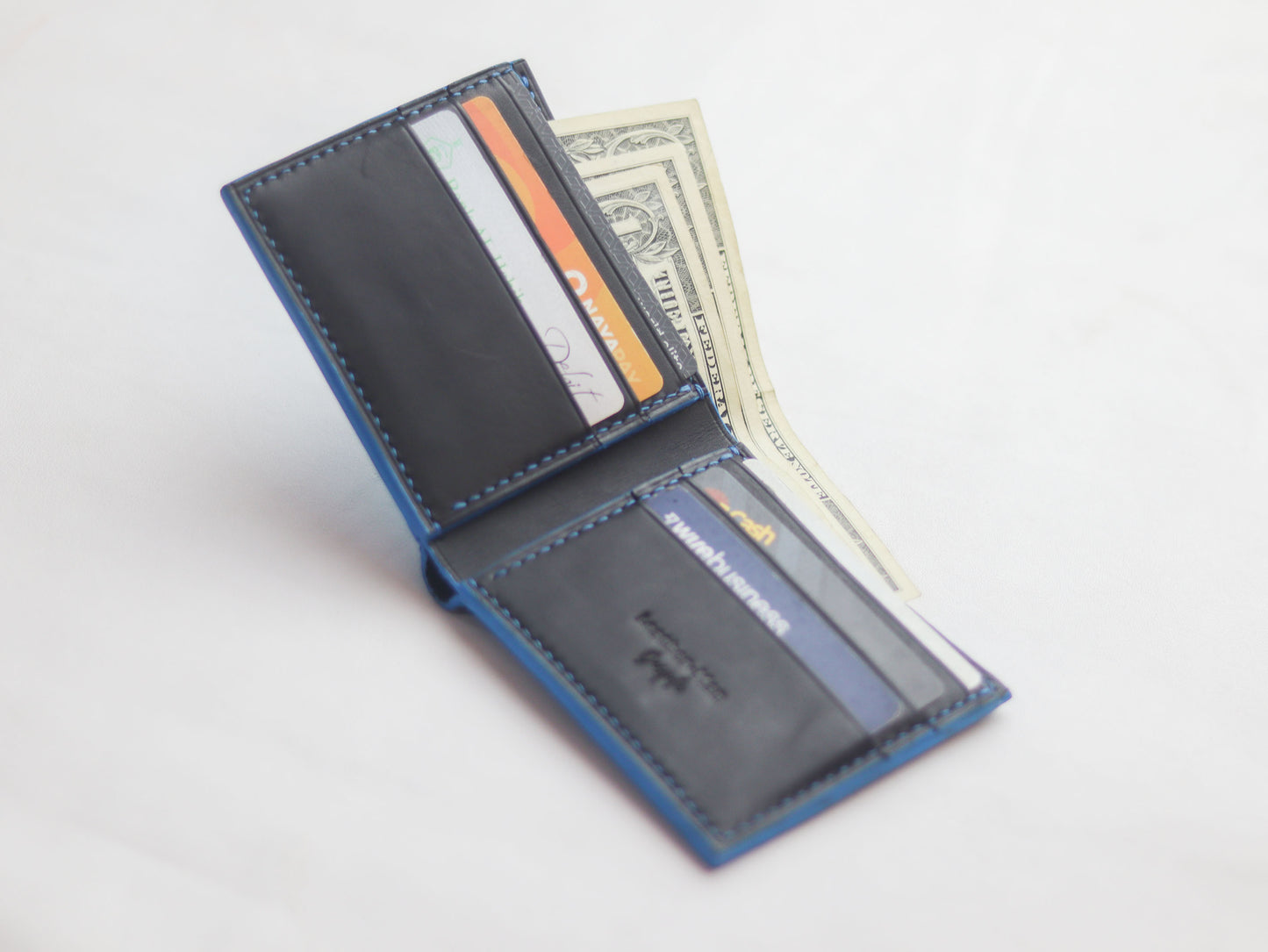 WYNTON - BIFOLD WALLET CERULEAN BLUE PYTHON SKIN