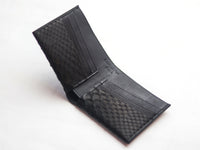 ATTICUS - RAVEN BLACK PYTHON SKIN BIFOLD WALLET