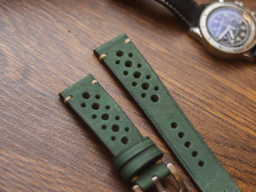 AVOCADO GREEN HAND-CRAFTED WATCH STRAPS - RALLY