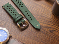 AVOCADO GREEN HAND-CRAFTED WATCH STRAPS - RALLY