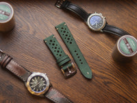 AVOCADO GREEN HAND-CRAFTED WATCH STRAPS - RALLY
