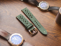 AVOCADO GREEN HAND-CRAFTED WATCH STRAPS - RALLY