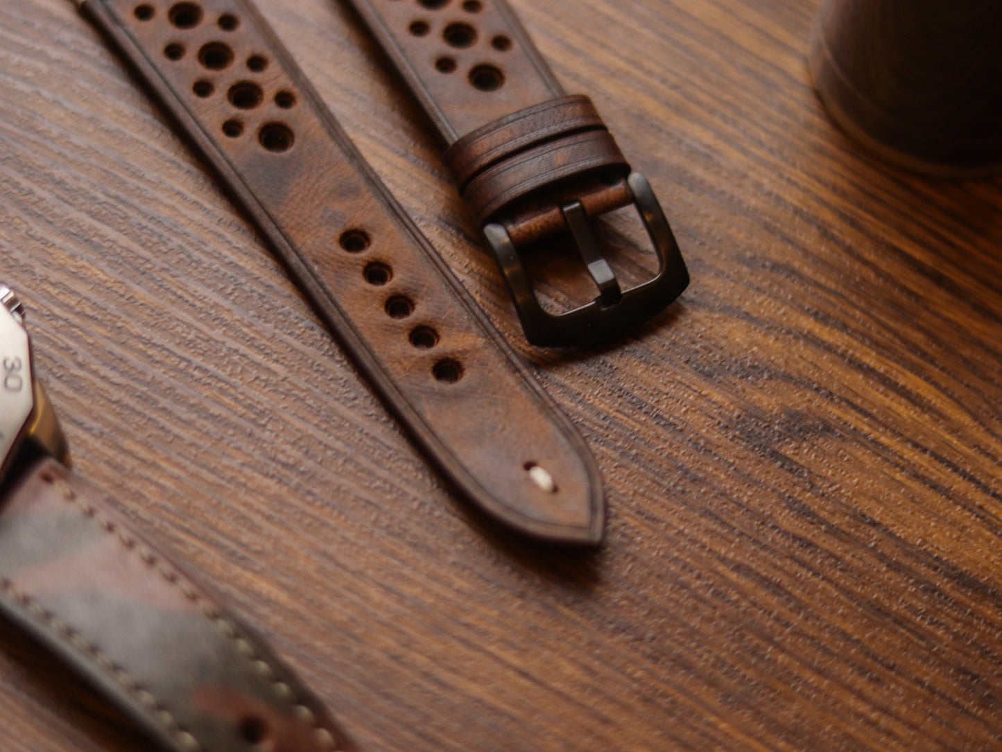 CRAZY BROWN HAND-CRAFTED WATCH STRAPS - RALLY