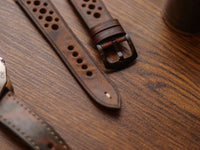 CRAZY BROWN HAND-CRAFTED WATCH STRAPS - RALLY