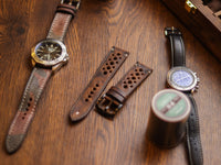 CRAZY BROWN HAND-CRAFTED WATCH STRAPS - RALLY