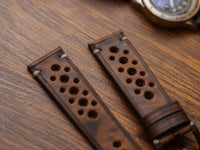 CRAZY BROWN HAND-CRAFTED WATCH STRAPS - RALLY