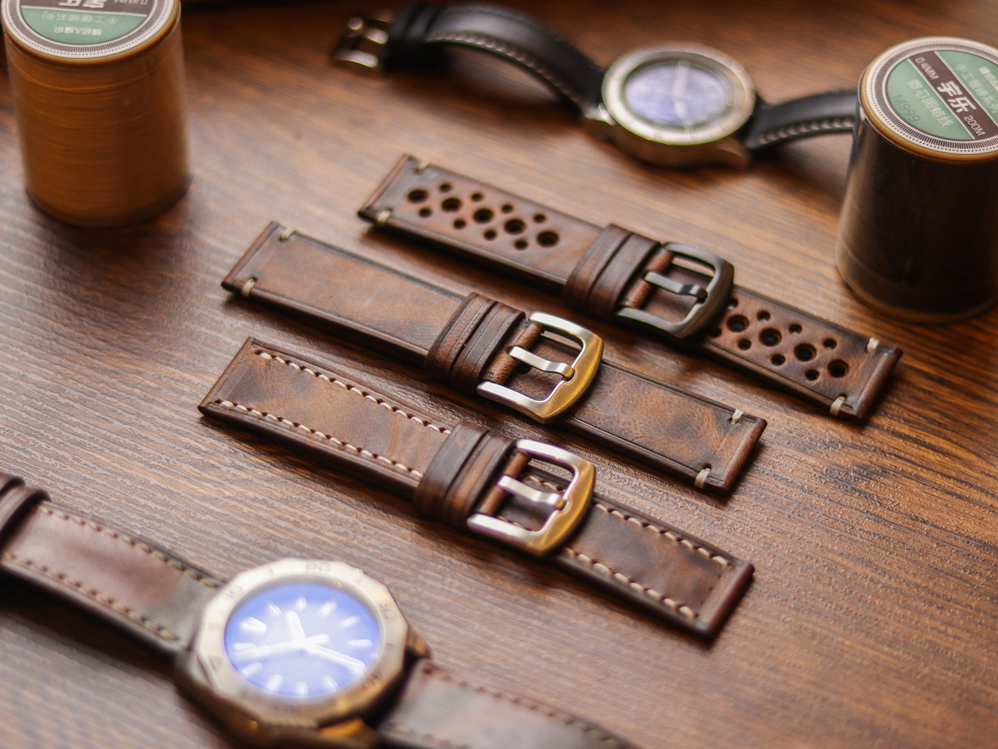 CRAZY BROWN HAND-CRAFTED WATCH STRAPS - RALLY