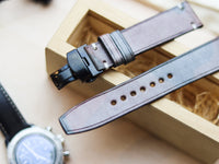 ITALIAN WAXED CAMOUFLAGE HAND-CRAFTED STRAPS MINIMAL STITCHED - COFFEE BROWN