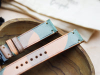 ITALIAN WAXED CAMOUFLAGE HAND-CRAFTED STRAPS MINIMAL STITCHED - MILITARY GREEN (Copy)