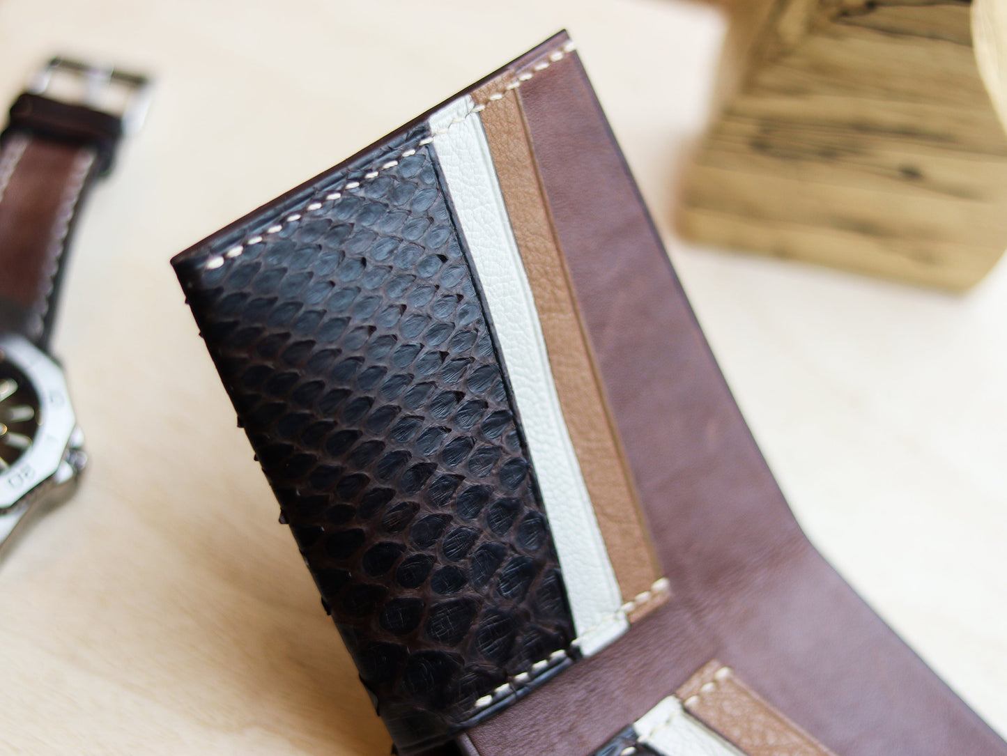 ATTICUS - HICKORY BROWN PYTHON SKIN
