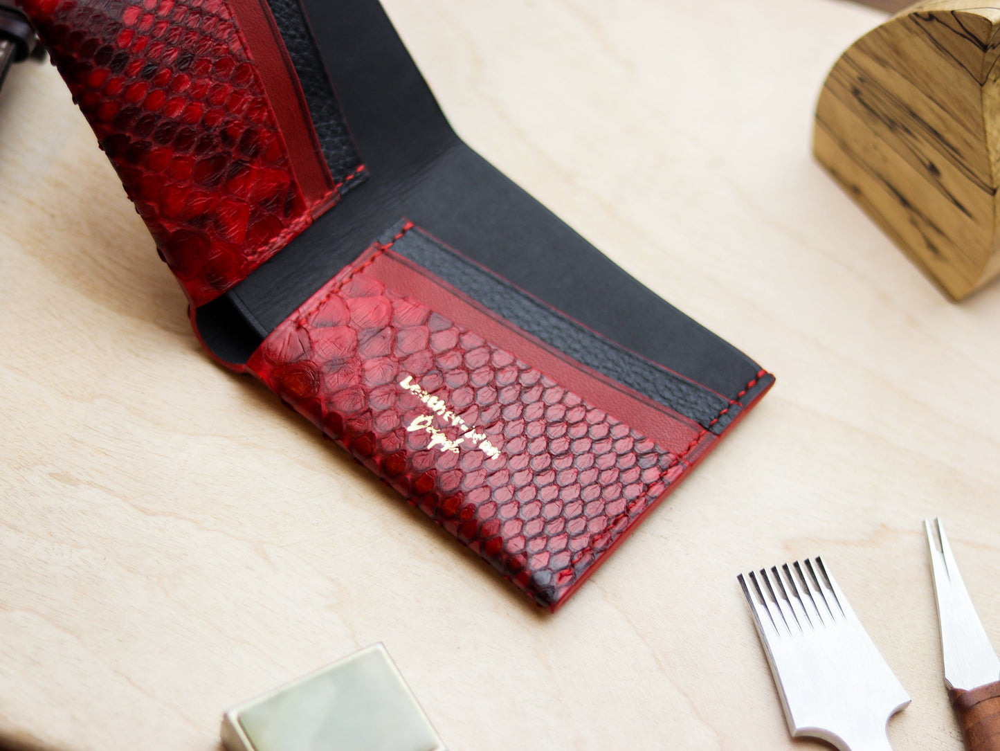 ATTICUS - VENETIAN RED PYTHON SKIN