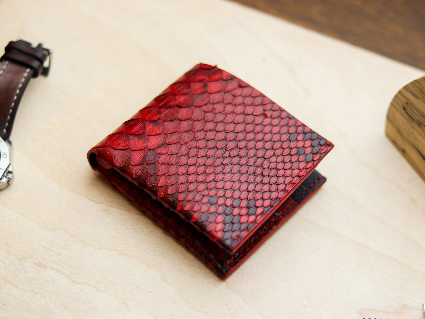 ATTICUS - VENETIAN RED PYTHON SKIN