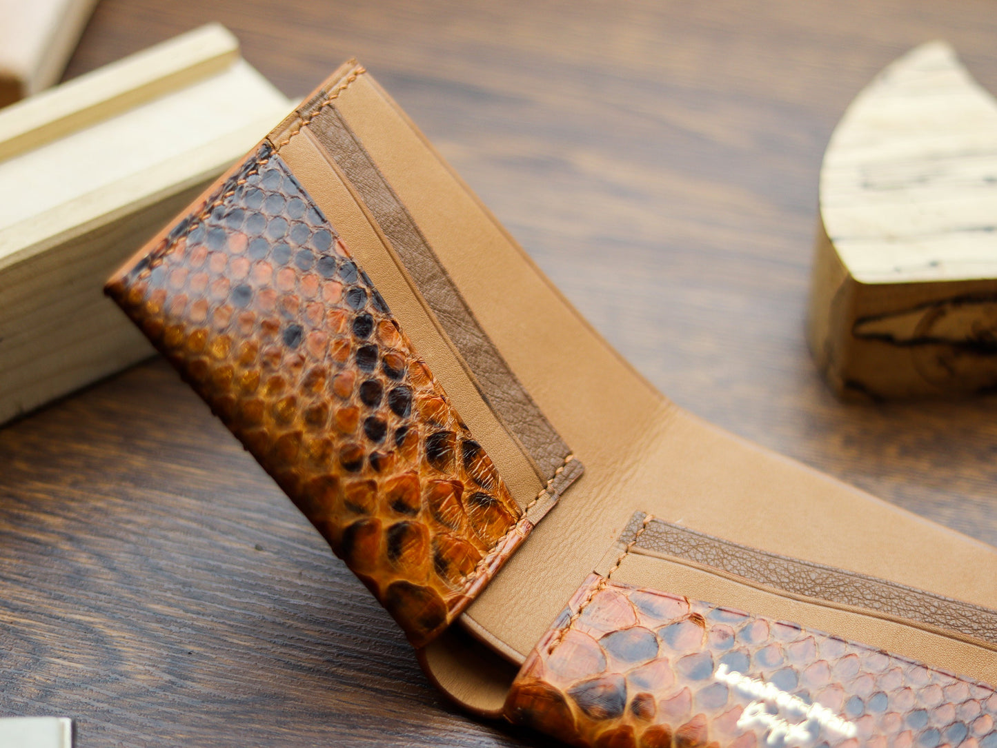 ATTICUS - COPPER BROWN PYTHON SKIN
