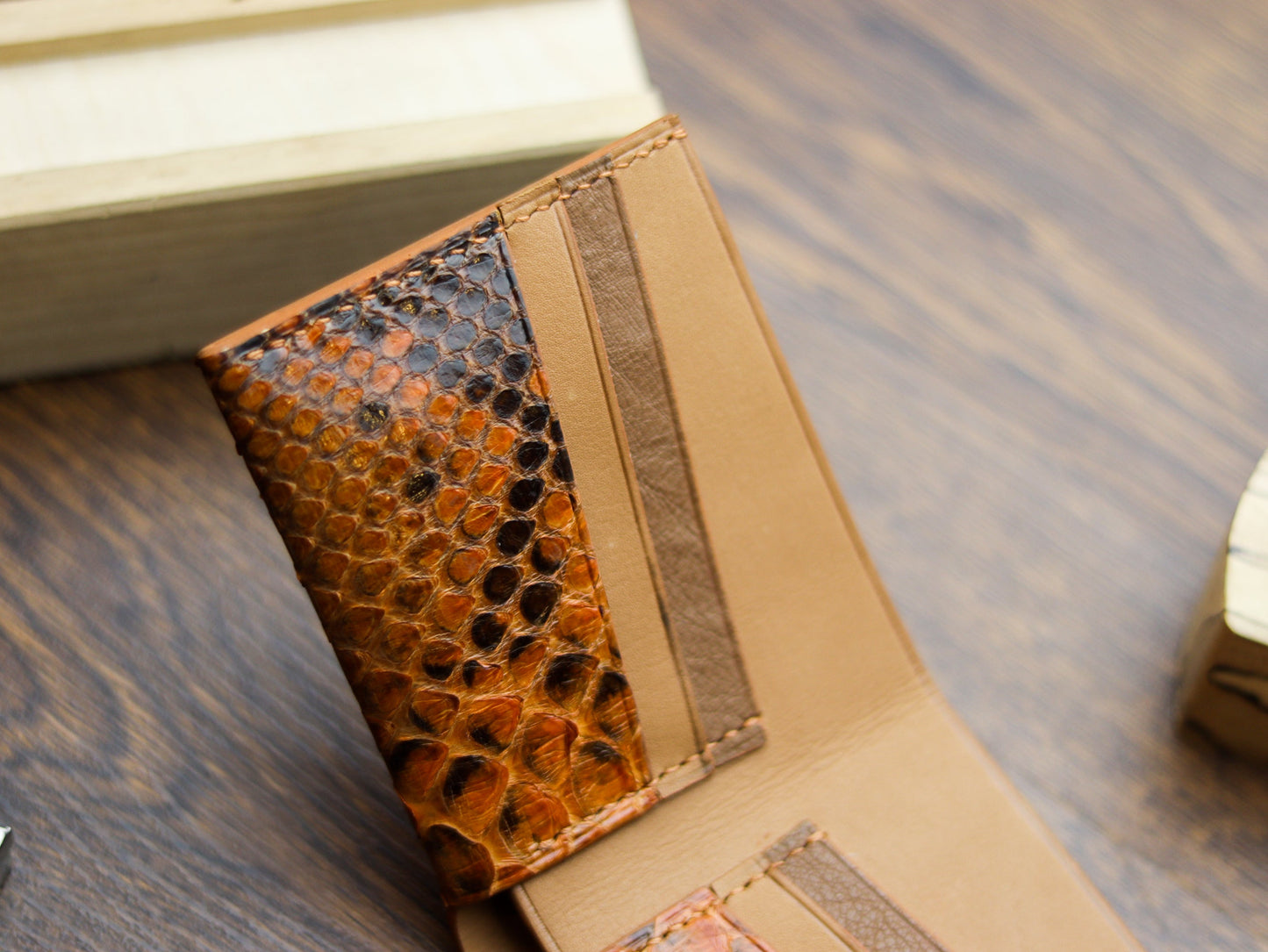 ATTICUS - COPPER BROWN PYTHON SKIN
