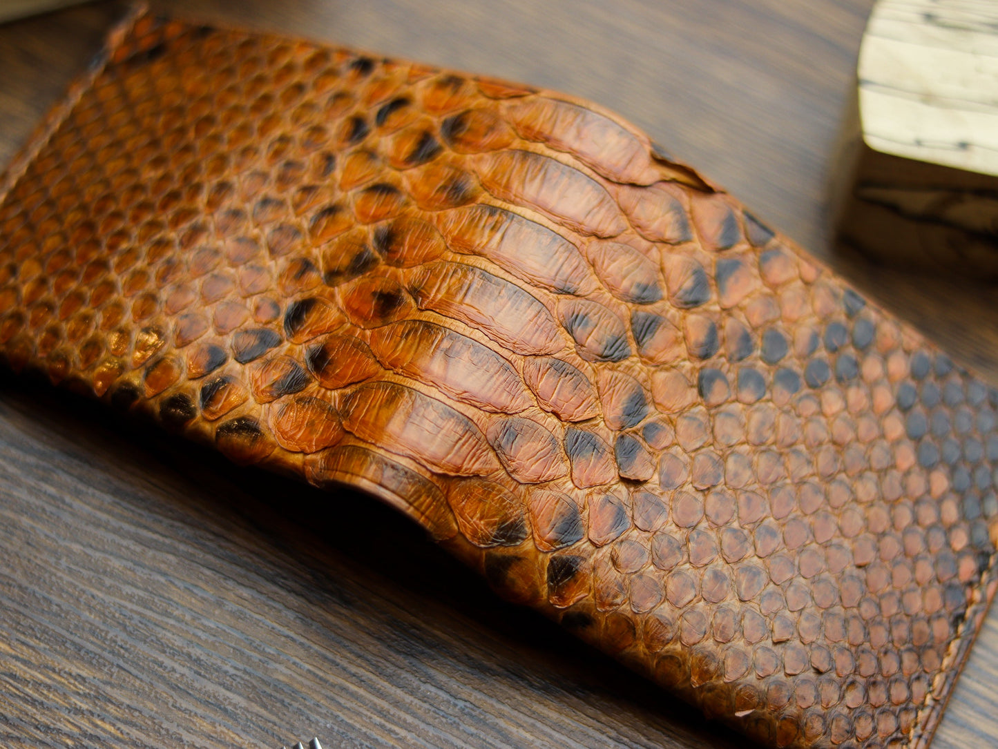 ATTICUS - COPPER BROWN PYTHON SKIN