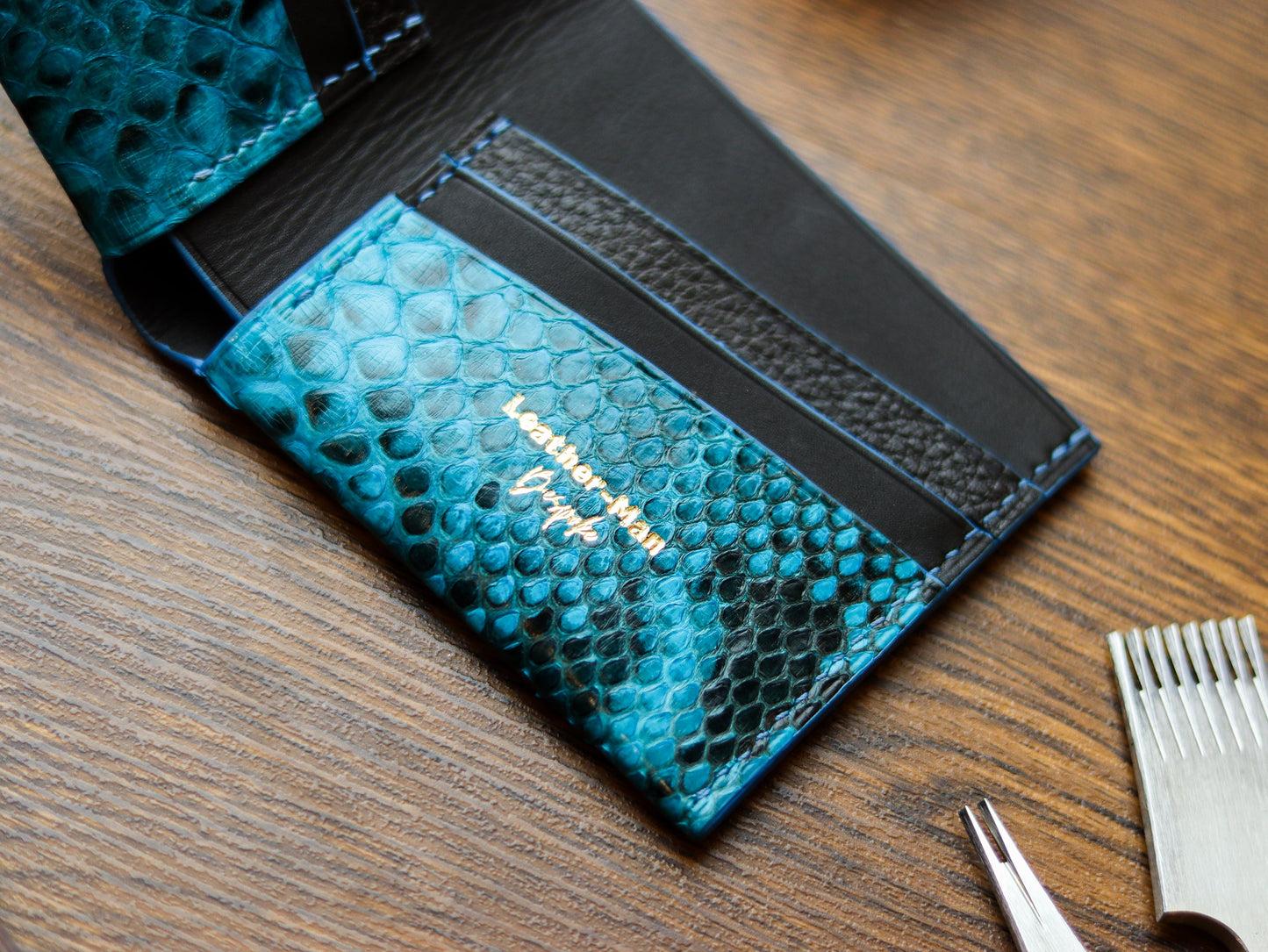 ATTICUS - CERULEAN BLUE PYTHON SKIN