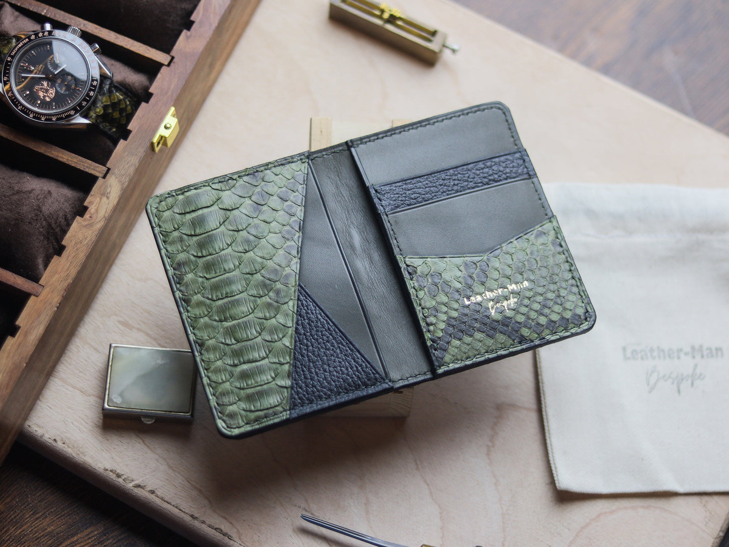 BRIXTON - JUNIPER GREEN PYTHON SKIN
