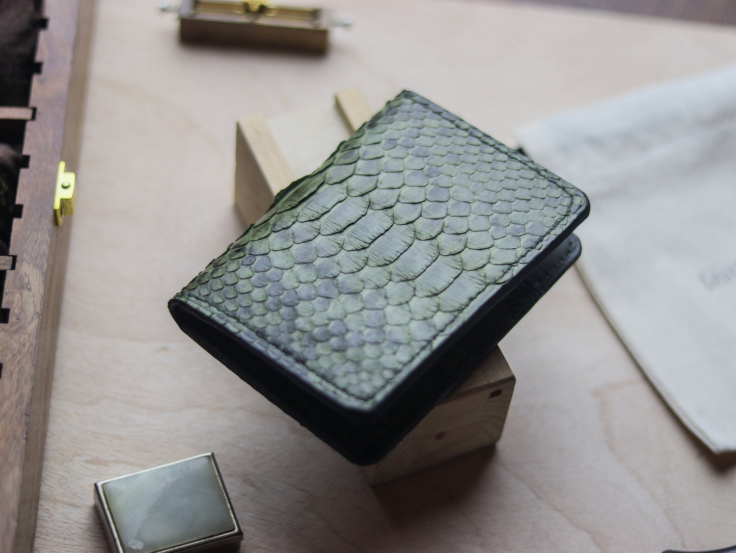 BRIXTON - JUNIPER GREEN PYTHON SKIN