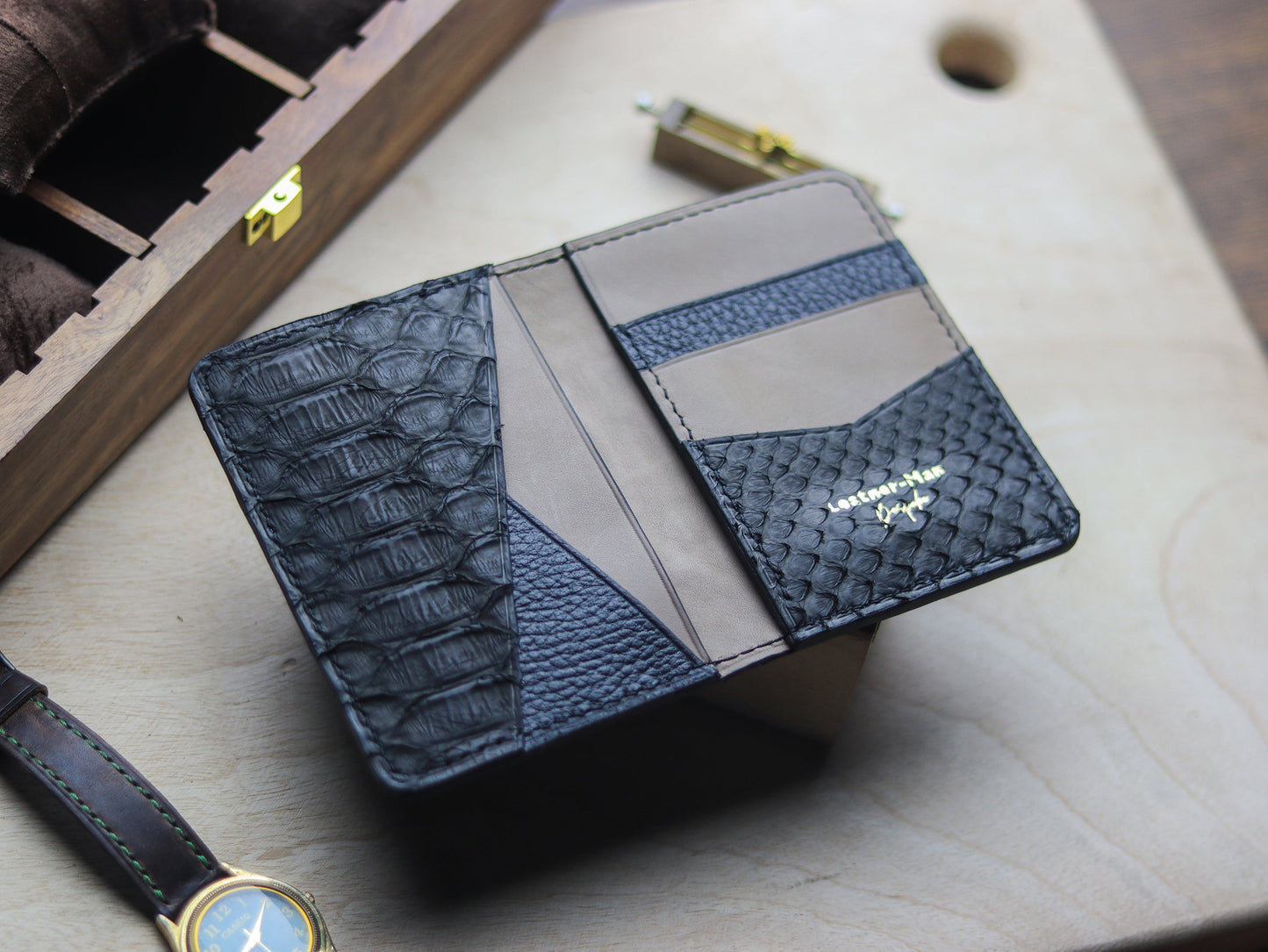 BRIXTON - RAVEN BLACK PYTHON SKIN