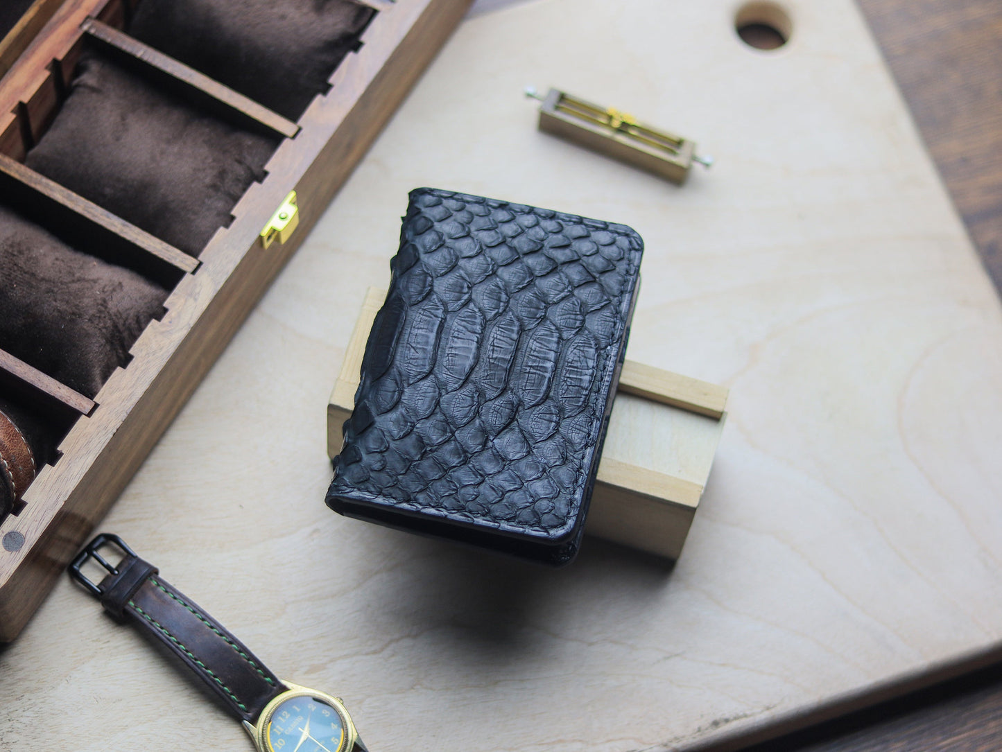 BRIXTON - RAVEN BLACK PYTHON SKIN
