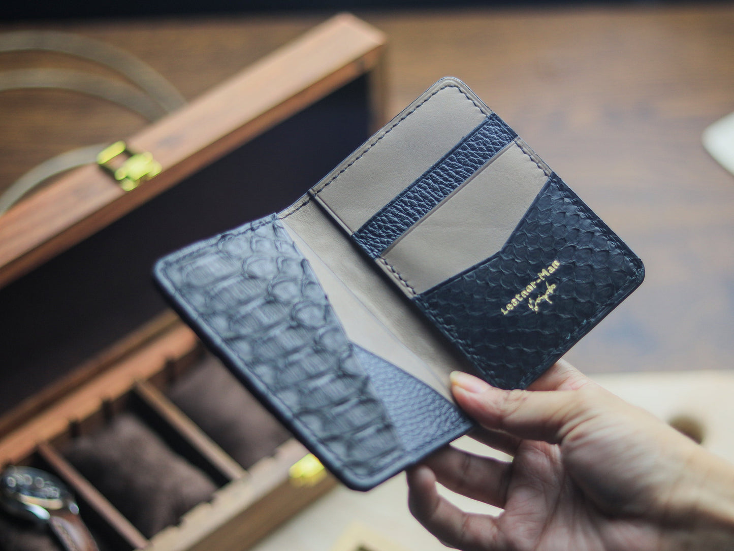 BRIXTON - RAVEN BLACK PYTHON SKIN