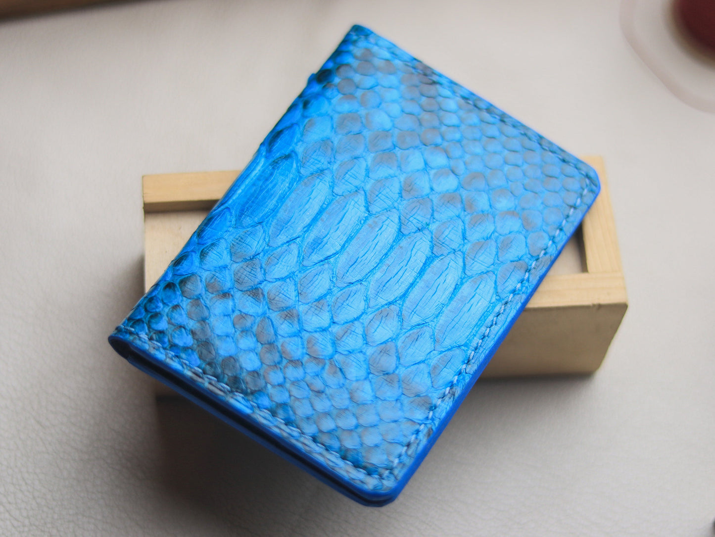 BRIXTON - CERULEAN BLUE PYTHON SKIN