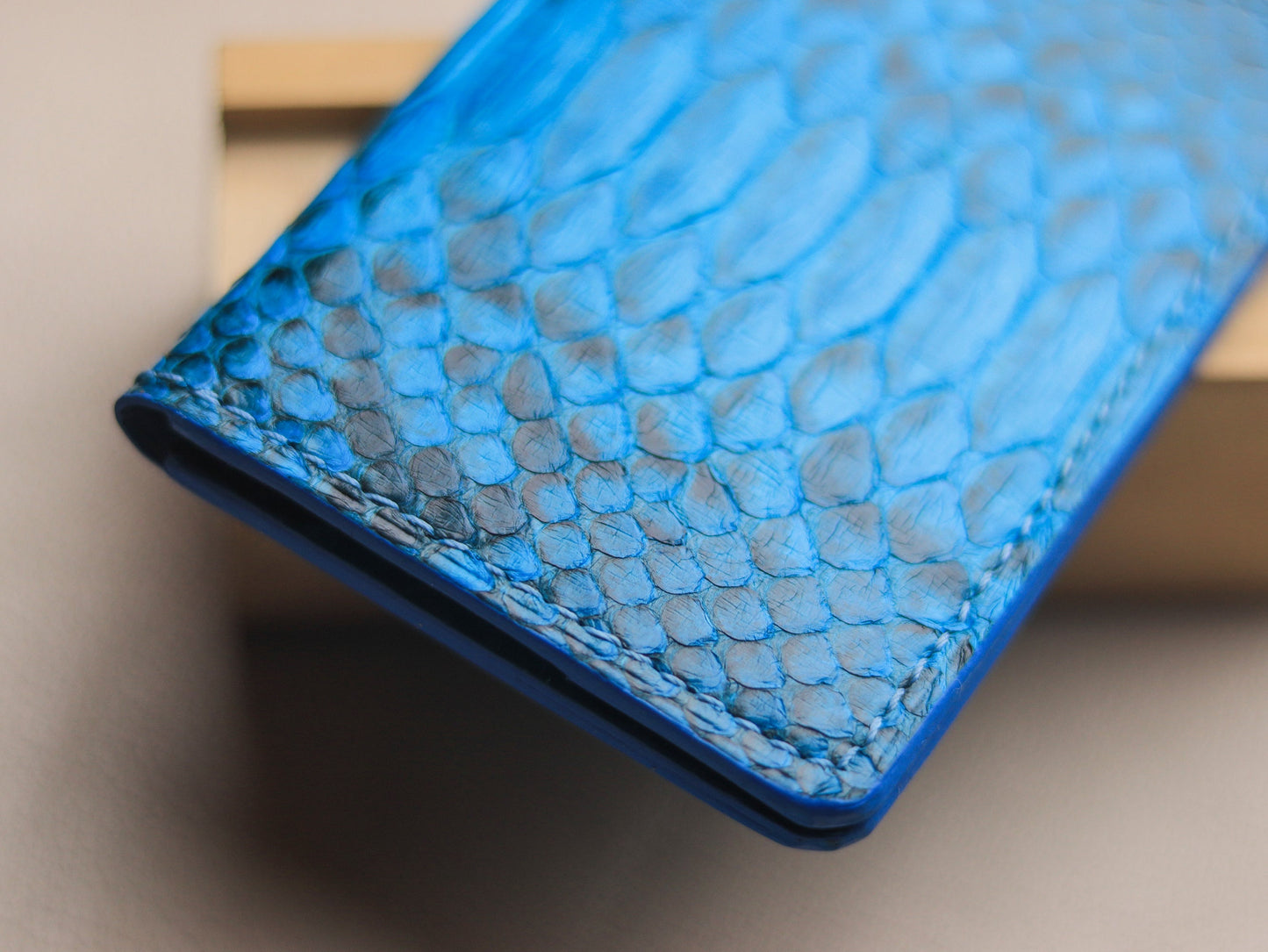 BRIXTON - CERULEAN BLUE PYTHON SKIN
