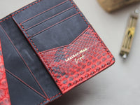 BRIXTON - VENETIAN RED PYTHON SKIN