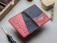 BRIXTON - VENETIAN RED PYTHON SKIN
