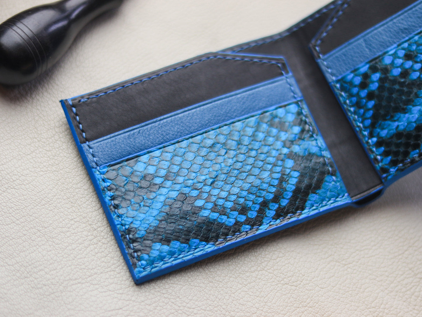 LARSON -  CERULEAN BLUE PYTHON SKIN