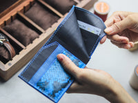 LARSON -  CERULEAN BLUE PYTHON SKIN
