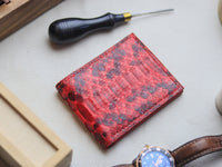 LARSON -  VENETIAN RED PYTHON SKIN