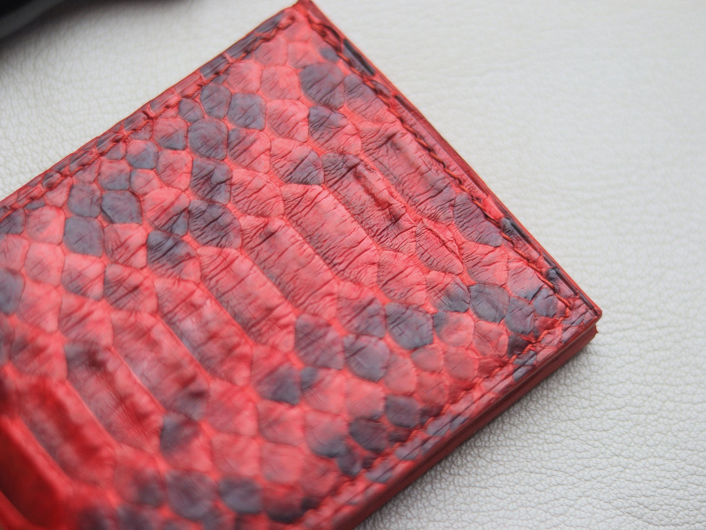 LARSON -  VENETIAN RED PYTHON SKIN