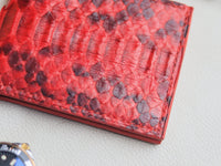 LARSON -  VENETIAN RED PYTHON SKIN