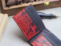 LARSON -  VENETIAN RED PYTHON SKIN