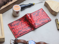 LARSON -  VENETIAN RED PYTHON SKIN