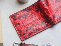 LARSON -  VENETIAN RED PYTHON SKIN