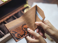 LARSON -  COPPER BROWN PYTHON SKIN